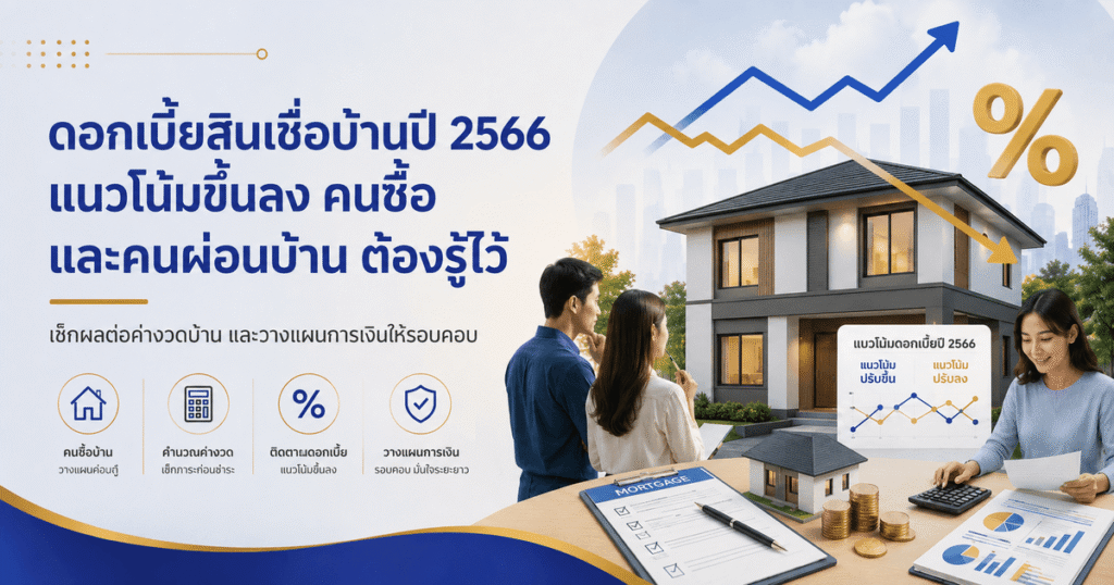 ดอกเบี้ยสินเชื่อบ้านปี 2566