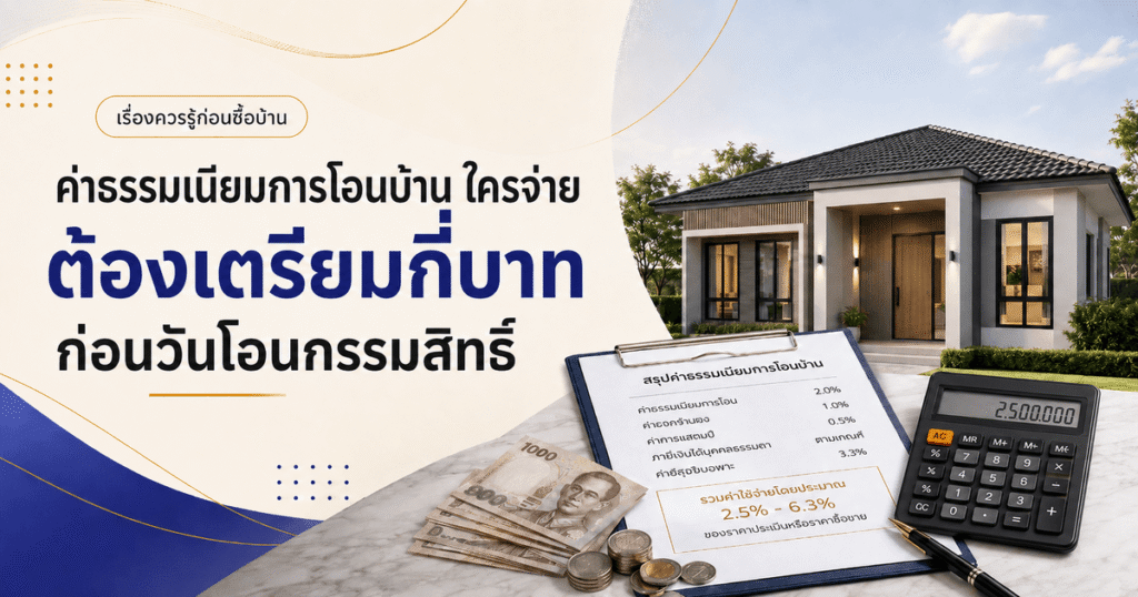 ค่าธรรมเนียมการโอนบ้าน