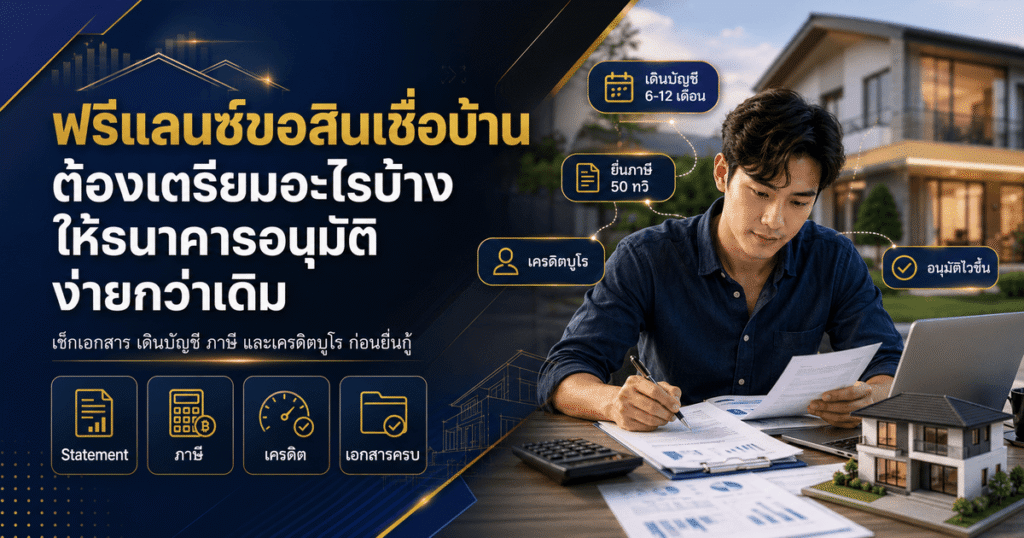 ฟรีแลนซ์ขอสินเชื่อบ้าน